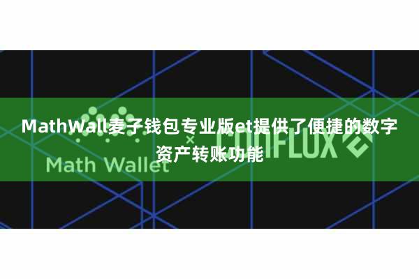 MathWall麦子钱包专业版et提供了便捷的数字资产转账功能