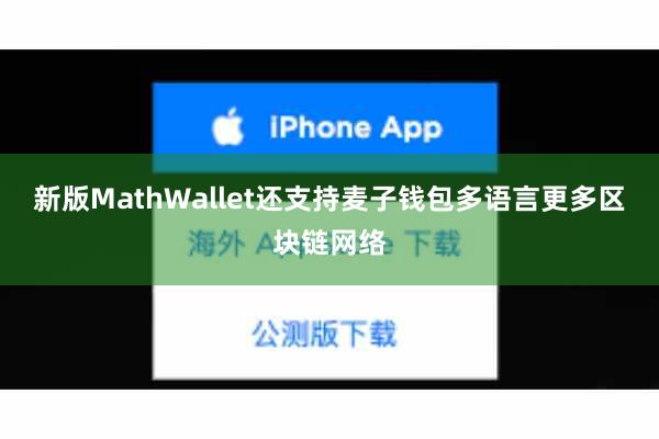 新版MathWallet还支持麦子钱包多语言更多区块链网络