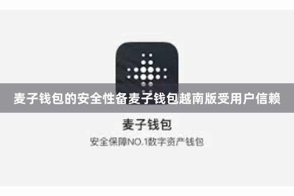 麦子钱包的安全性备麦子钱包越南版受用户信赖